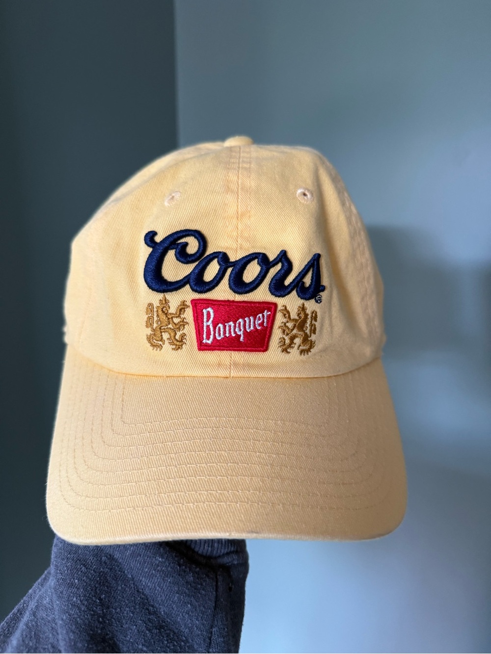 American Needle Yellow Coors Banquet Embroidered Cap